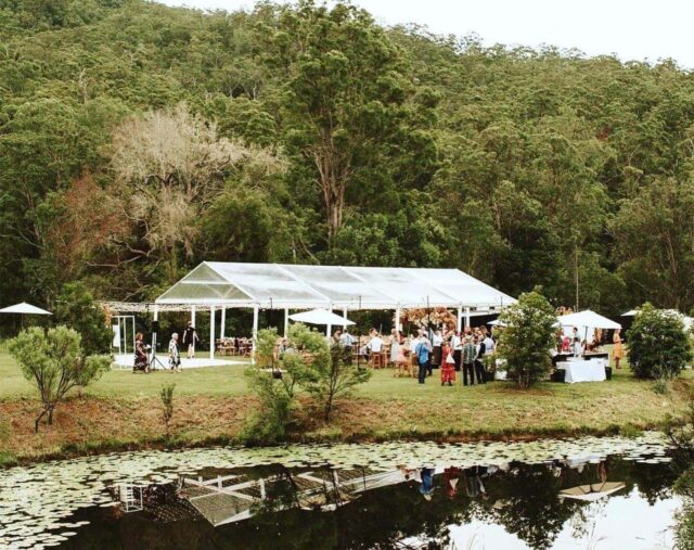 Marquee Hire for Wedding by a Lake